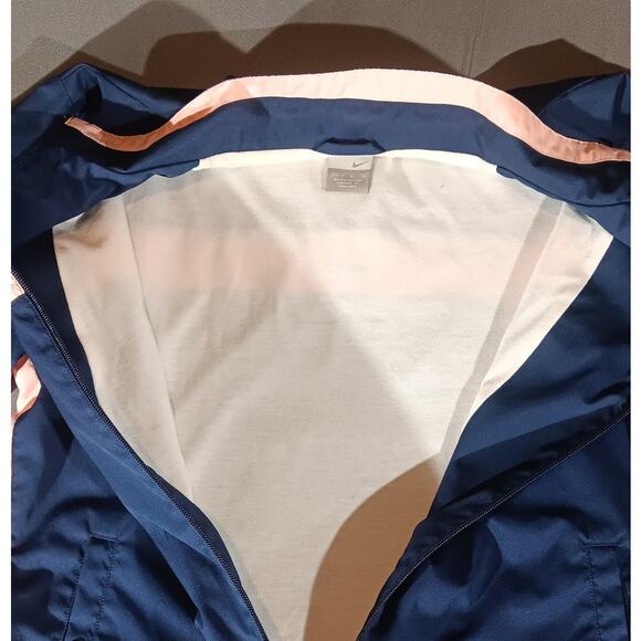 Nike Windbreaker Jacket M Pink Navy Colorblock Retro Y2K Sportycore - Picture 5 of 8